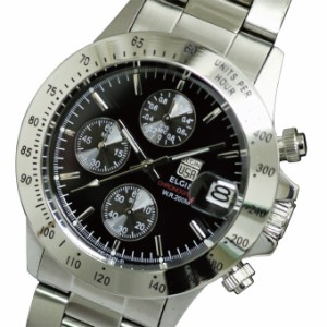 送料無料 エルジン ELGIN クロノグラフ 20気圧防水 メンズ腕時計 FK1184S-B3