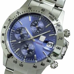 送料無料 エルジン ELGIN クロノグラフ 20気圧防水 メンズ腕時計 FK1184S-BL3