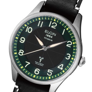 送料無料 NEWモデル ELGIN ソ−ラ−電波ウォッチ エルジン 腕時計 FK1431TI-GRP レザ−バンド メーカー保証 ムーズメント 日本製