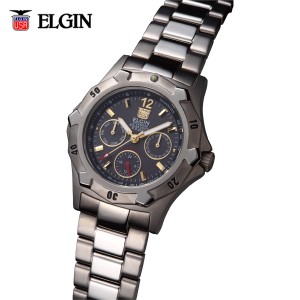 送料無料 ELGIN エルジン チタンソーラーマルチ FK1424TI-B