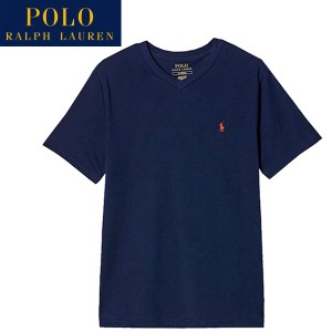 ＜送料無料＞ポロ ラルフローレン ボーイズサイズ Tシャツ 323832906009 CRUISE NAVY 半袖 トップス  Vネック POLO RALPH LAUREN