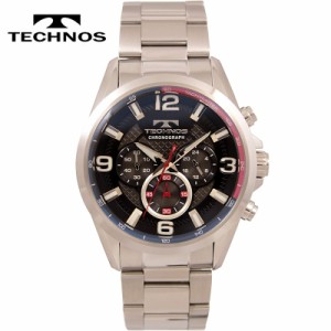 【送料無料】TECHNOS/テクノス クオーツ 10気圧防水 クロノグラフ メンズ 腕時計 T8A60SB