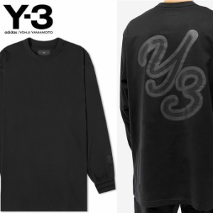 送料無料 ワイスリー Tシャツ IQ2146 ブラック 長袖 ロンT バックプリント ロゴ ヨウジヤマモト Y-3 アディダス adidas