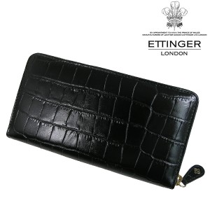 送料無料 エッティンガー/ETTINGER ラウンドファスナー長財布 メンズ CC2051EJ-EBONY