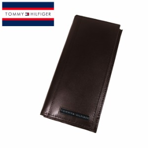 送料無料 トミーヒルフィガー 財布 31TL19X019-200Brown 長財布 メンズ 小銭入れ付