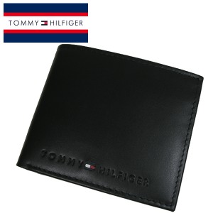 送料無料 トミーヒルフィガー 財布 31TL25X005-001BK 二つ折財布 メンズ財布