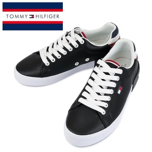 送料無料 トミーヒルフィガー スニーカー tmREZZ BLK01 ローカット フェイクレザー シューズ 靴 カジュアル Tommy Hilfiger