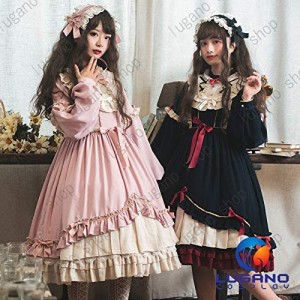 萌えゴシック　ロリータ風　Sweet Gothic Lolita風　ワンピース　KL01　森ガール　学園 クリスマス ハロウィン イベント仮装 コスチュー