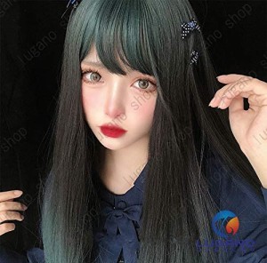 DWL05　萌えゴシック ロリータ風 Sweet Gothic Lolita風  森ガール 学園　コスチューム　コスプレウィッグ＋ウィッグネット