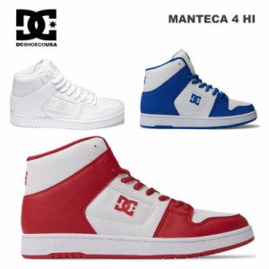 ディーシー dc メンズ ハイカット スニーカー シューズ MANTECA 4 HI マンテカ4 ハイ ダンス スケーター DM005007 241002 241003 白 赤 