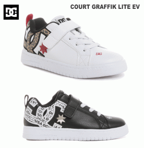 ディーシー dc ジュニア キッズ ローカット スニーカー シューズ コートグラフィック ライトV COURT GRAFFIK LITE EV DK204601 ダンス ス