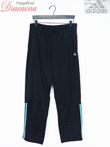 レディースパンツ古着 adidas アディダス エキップメント 3ストライプ 黒 ジャージ トラック パンツ 4Lの通販はau Wowma