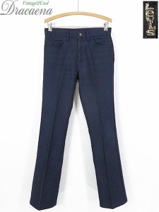 古着 パンツ 80s USA製 Levi's リーバイス 517 ネイビー スラックス パンツ ブーツカット W30 L31 古着の通販はau