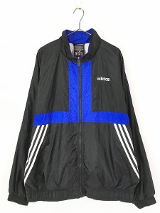 古着 90s adidas ライン デザイン ナイロン ジャケット ブルゾン 裏地天竺 XL 古着の通販はau PAY マーケット - 古着屋