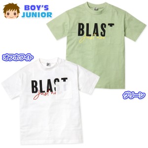 【送料無料】男児 ジュニア 本体綿100％ 半袖 Tシャツ 英字ロゴ 胸ポケット 子供服 男の子 140cm 150cm 160cm jt-0212【メール便対応】