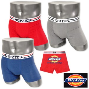 【送料無料】紳士 メンズ ボクサー パンツ Dickies 前閉じ 綿混 伸縮性 アンダーウェア インナー 下着 M L LL yg-1132【メール便対応】