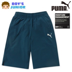 【送料無料】男児 ジュニア 吸水速乾 ハーフパンツ PUMA 軽量 薄手 ボトムス 子供服 男の子 td-0638a-nv【メール便対応】