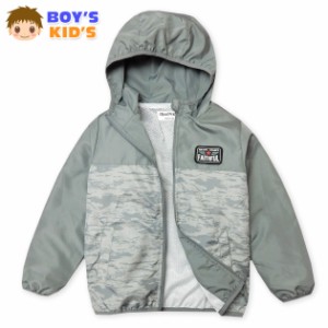 【送料無料】男児 キッズ 裏メッシュ フルジップ パーカー ジャケット ウィンドブレーカー アウター 子供服 a-1689a-gy【メール便対応】