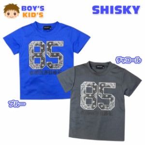 【送料無料】子供服 男の子 Tシャツ 半袖 SHISKY シスキー ナンバーロゴ ペイズリー 男児 キッズ【メール便対応】