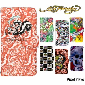 Pixel 7 Pro ケース 手帳型 ピクセル7プロ カバー デザイン ED HARDY 正規品 エドハーディー