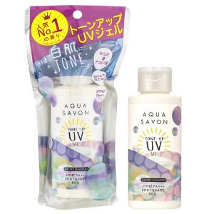 アクアシャボン AQUA SAVON トーンアップ UVジェル ウォータリーシャンプーの香り 80g TONE UP UV GEL WATERY SHAMPOO