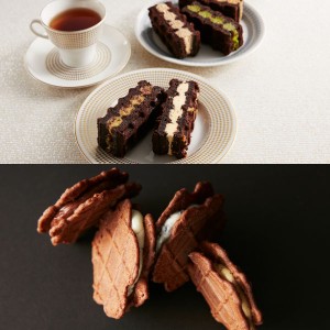 敬老の日 スイーツ ギフト 送料無料 お中元 ブラウニー ワッフル 5種 & クリスピー サンドワッフル 4個 バラエティセット 人気 冷凍 お