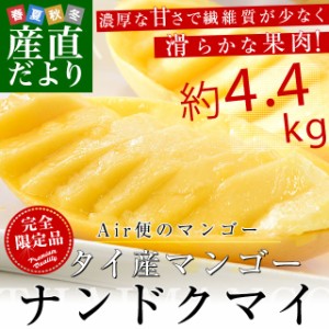 タイ産マンゴー　ナンドクマイ 大玉厳選　約4.4キロ原体箱（12玉から14玉入） 送料無料 クール便 マンゴー トロピカルフルーツ