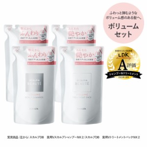 おまとめ割600円OFF 選べる4タイプ スカルプD ボーテ詰め替え 2点セット×2 (薬用 スカルプ シャンプー＆薬用 トリートメント パック)[医