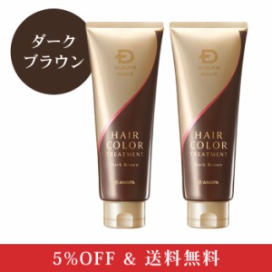 【5%OFF&送料無料&全額返金保証】ヘアカラートリートメント2本セット(ナチュラルブラック/ダークブラウン/ナチュラルブラウン/ライトブ