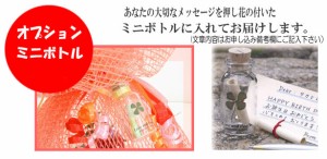 【オプション】　メッセージミニボトル　ご注文されたお花に付けてお届けします。