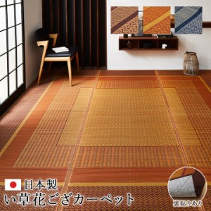 い草ラグ4.5畳 い草ラグ ふっくら ラグ 夏 い草ラグ カーペット 日本製 ござ おしゃれ DXランクス 江戸間4.5畳 約 261 × 261 cm 畳