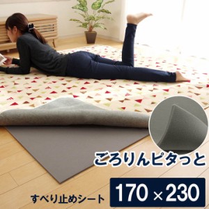 ラグカーペットのボリュームアップに「 ごろりんピタッと 」170×230cm 滑り止め クッション性 フリーカット ふっくら 年間 中敷き 敷物 