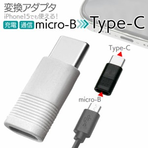 変換 アダプタ 充電 通信 タイプC マイクロUSB Type-C typec microUSB micro-B iPhone15 スマホ タブレット スマートフォン ラスタバナナ