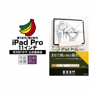 iPad Pro 11インチ 第1世代 第2世代 フィルム 平面保護 ペーパー 紙 紙のような 反射防止 保護フィルム PL2463IP2011 ラスタバナナ