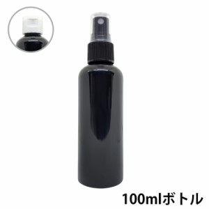 &SH アンドエスエイチ カラー スプレーボトル 100ml 黒色1本 [ ワンタッチキャップ スプレー アルコール 小分け アルコール対応 おしゃれ