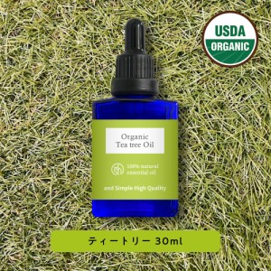 &SH アロマ エッセンシャルオイル ( 精油 ) 100%ピュア オーガニック認証 ティートリー オイル 30ml アロマオイル [ ティーツリー ティト