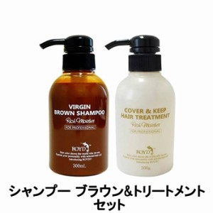 ブライセス ロイド カラーシャンプー ヴァージンブラウン 300ml & カバー&キープ トリートメント 300ml セット [ royd ]