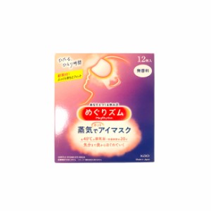 めぐりズム 花王 めぐりズム 蒸気でホットアイマスク 無香料 12枚入 - 定形外送料無料 -