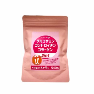 エス・ティー・エス グルコサミン コンドロイチン コラーゲン 3in1 540粒 [ healthylife サプリメント ] -定形外送料無料-