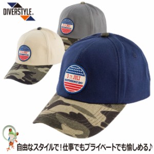 帽子 ベーシックキャップ　DIVERSTYLE　メンズ　レディース　ハット　ワークキャップ　バックアジャスター付き DS-3070│DS-3080│DS-309