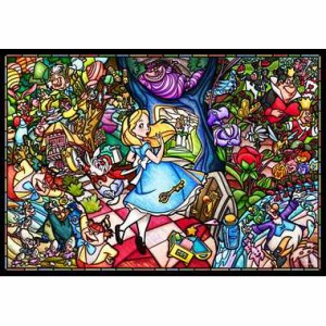 Disney ディズニー／ステンドグラスジグソーパズル／DSG-500-473／ふしぎの国のアリス ストーリー／500ピース(25ｘ36cm)／テンヨー