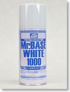 プラモデル用／塗料／B518／Mr.ベースホワイト1000 (スプレー) (180ml) (下地材)／GSIクレオス