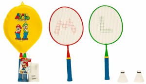 ★特価★365日毎日発送OK★スーパーマリオ ミニバドミントンセット／スポーツ玩具／石川玩具