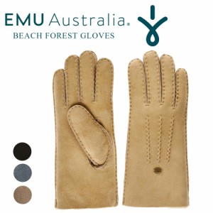 【送料無料】EMU Austraria 手袋 BEACH FOREST GLOVES レディース 秋冬 シープスキン100 ボア 内側起毛 暖かい ふわふわ 防寒 防風 シン