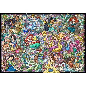 【送料無料】1000ピース ジグソーパズル ディズニープリンセス コレクション ステンドグラス 51.2x73.7cm DS-1000-776 テンヨー Tenyo プ