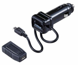 車用 IQOSアイコス充電器 2.1Aで急速充電 DCチャージャー 変換コネクタ付き Fizz-1040 ナポレックス プレゼント