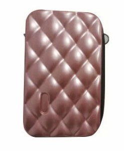 スーツケース型ポーチ 格子柄 ピンク SA-478 サントス プレゼント