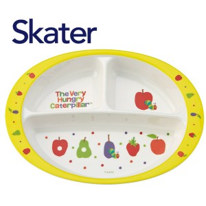 スケーター メラミン製ランチプレート お皿 仕切り皿 子供用食器 はらぺこあおむし フルーツ M370 プレゼント Skater