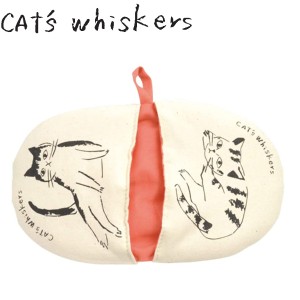 メール便発送 CAT’S Whiskers 鍋つかみ PK ピンク 41565 キッチンミトン 日本製 猫 ネコ キャッツウィスカーズ Sugar Land シュガーラン