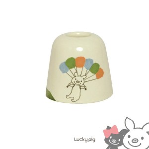 LuckyPig giggle ペンスタンド パラシュート 日本製 美濃焼 マルチスタンド Sugar Land 78821 シュガーランド ラッキーピッグ プレゼント